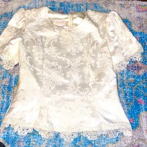 Vintage Scott McClintock brocade tapestry style midi Gorgeous SZ 8 Top 1980s